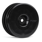 Avid RC AV1103-B  Satellite Front Wheel (B6, RB6) | 12mm Hex | Black Pair