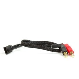 Avid RC AV1408  Receiver Charge Lead | 4mm Bullet to Female Futaba