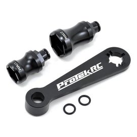 Protek RC PTK-2024  Aluminum Hex Wheel and Flywheel Wrench (Buggy, Truggy 17mm & 23mm)