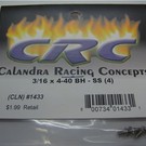 CRC CLN1433  3/16 x 4-40 BH - SS (4)