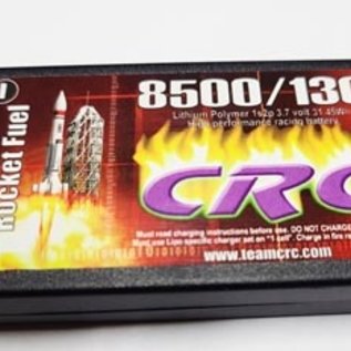 CRC CLN3715  Rocket Fuel 1S 3.7v 8500mAh 130C Shorty LiPo w/ 5mm Bullets