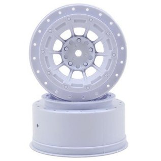 J Concepts JCO3344W  White Hazard SC7 & SC6.4 Front & Rear Wheel 3mm (2)