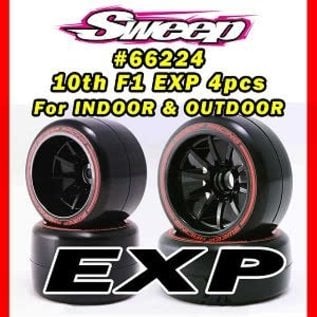 SWEEP SWP66224  F1 EXP US Carpet Set Low Profile pre-glued carpet soft tires (4)