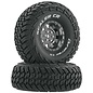Duratrax DTXC4023  Scaler CR C3 Mounted 1.9" Chrome Crawler Tires (2)