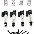 Power Hobby PHBPHSCX2401  Black Aluminum Threaded Mini/Micro Shocks Front Rear: SXC24