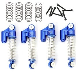 Power Hobby PHBPHSCX2401BLUE  Blue Aluminum Threaded Mini/Micro Shocks Front Rear: SXC24