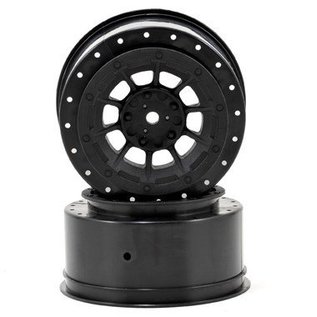J Concepts JCO3344B  Black Hazard SC6.1 or SC5M Front & Rear Wheel 3mm (2)