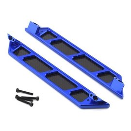 HOT RACING HRAXMX33RG01  Blue Aluminum Side Step Running Boards (2)