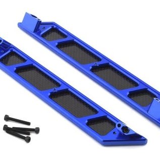 HOT RACING HRAXMX33RG01  Blue Aluminum Side Step Running Boards (2)