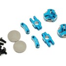 Yeah Racing YEA-YA-0531BU  Blue Aluminum CNC Magnetic Invisible Body Mount