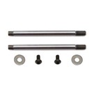 Team Associated ASC91618  B74 Factory Team 3X23 Shock Shafts (2), V2, Chrome