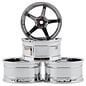 MST MXS-832109SBK S-SBK GT offset changeable wheel set (4) (Offset Changeable) w/12mm Hex