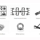 Kyosho MXW009  MXW009  Belt Crawler Kit Catappi for MINI-Z 4x4 (1 pair)