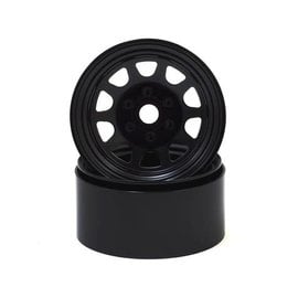 SSD SSD00280  SSD RC Stock 1.9” Steel Beadlock Wheels (Black)