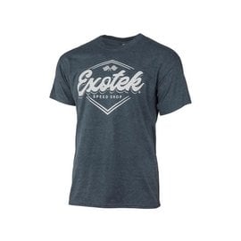 Exotek Racing EXO1998XXL   EXOTEK Speed Shop T-Shirt XXLarge Charcoal Grey heavy weight cotton