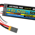 Lectron Pro 4S5200-50HX  Lectron Pro Hard Case 4S 14.8v 5200mAh 50C LiPo Battery w/  Traxxas Plug