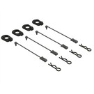 Arrma ARA390294  Body Clip Retainers 1/5 Scale (Black, 4)