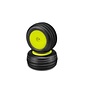 J Concepts JCO3101-2291  Mini-T 2.0  Carvers Tires, Green Compound, Pre-Mounted on Yellow Wheels, fits Losi Mini-T 2.0