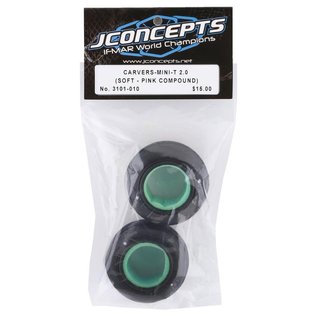 J Concepts JCO3101-010  JConcepts Mini-T Carvers Off-Road Front Tires (2) (Pink)