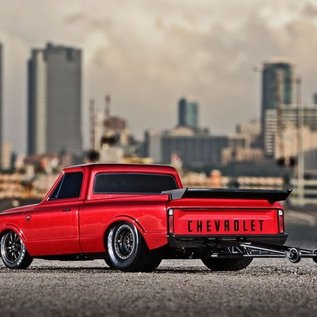 Traxxas TRA94076-4  Red Drag Slash Brushless Drag Chevy C-10 Truck