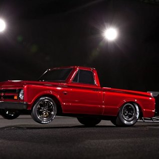 Traxxas TRA94376-74  Red Drag Slash Brushless Drag Chevy C-10 Truck HD