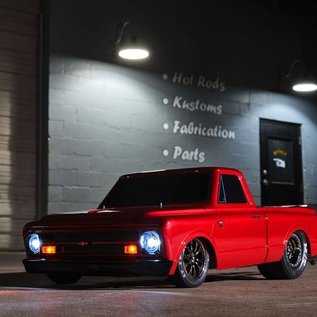 Traxxas TRA94376-74  Red Drag Slash Brushless Drag Chevy C-10 Truck HD