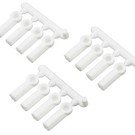 RPM R/C Products RPM73381  Heavy Duty 4-40 White Rod Ends (12)