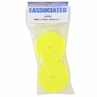 Team Associated ASC92096  Yellow 4WD 2.2" Front Wheels 12mm Hex (2)