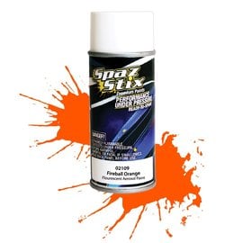 Spaz Stix SZX02109  Fireball Orange Fluorescent Aerosol Paint (3.5oz)