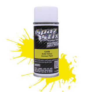 Spaz Stix SZX12409  Solid Yellow Aerosol Paint (3.5oz)
