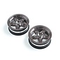 TLR / Team Losi LOS43049  Losi Front Wheel, Black Chrome (2): 22S Drag