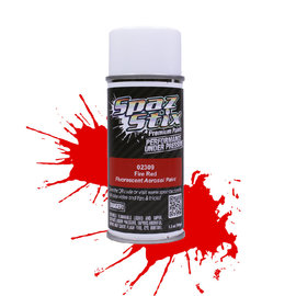 Spaz Stix SZX02309 Fire Red Fluorescent Aerosol Paint (3.5oz)