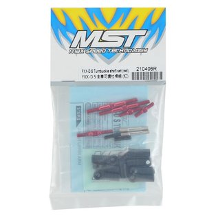 MST MXS-210406R  MST FXX-D S Turnbuckle Shaft Set (Red)