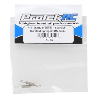 Protek RC PTK-7102  1.25" 1/8 Exhaust Manifold Spring (2) (Medium)