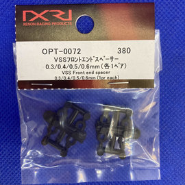 Xenon OPT-0072 VSS 2mm Front End Spacer  (1 Pair Each) 0.3/0.4/0.5/0.6mm