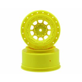 J Concepts JCO3344Y  Yellow Hazard SC7 & SC6.4 Front & Rear Wheel 3mm (2)