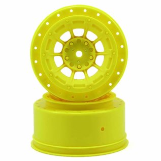 J Concepts JCO3344Y  Yellow Hazard SC7 & SC6.4 Front & Rear Wheel 3mm (2)