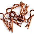 Bittydesign BDYBC-88O  Orange Bittydesign 1/8th Body Clips (8) left and right side specific clips