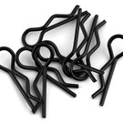 Bittydesign BDYBC-88BK  Black Bittydesign 1/8th Body Clips (8) left and right side specific clips