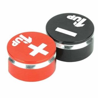 1UP Racing 1UP190430  1UP Racing - LowPro Bullet Plug Grips - Black/Red