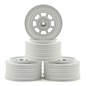 DE Racing DERDS4RW  White Speedway SC Wheels (4) Slash Rear