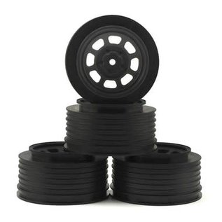 DE Racing DERDS4AB  Black Speedway SC Dirt Oval Wheels (4) (+3mm Offset)