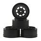 DE Racing DERDS4AB  Black Speedway SC Dirt Oval Wheels (4) (+3mm Offset)
