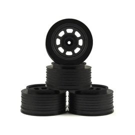 DE Racing DERDS4FB  DE Racing Speedway SC Short Course Dirt Oval Wheels (Black) (4) (19mm Backspace) (Slash Front) w/12mm Hex