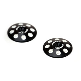 Exotek Racing EXO1665BLK  Black 22mm 1/8 XL Aluminum Wing Buttons (2) (Black)