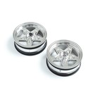 TLR / Team Losi LOS43045  Losi Front Wheel, Chrome (2): 22S Drag