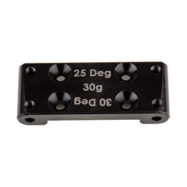 Team Associated ASC91898  Factory Team Bulkhead, 25 deg, 30 deg, steel