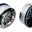 Team Associated ASC71076  Black Chrome DR10 Rear SC Wheels (2)