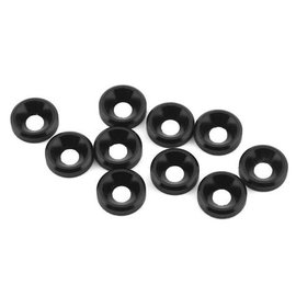 1UP Racing 1UP80309  1UP Racing 3mm Countersunk Washers (Black) (10)