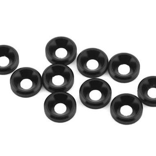 1UP Racing 1UP80309  1UP Racing 3mm Countersunk Washers (Black) (10)